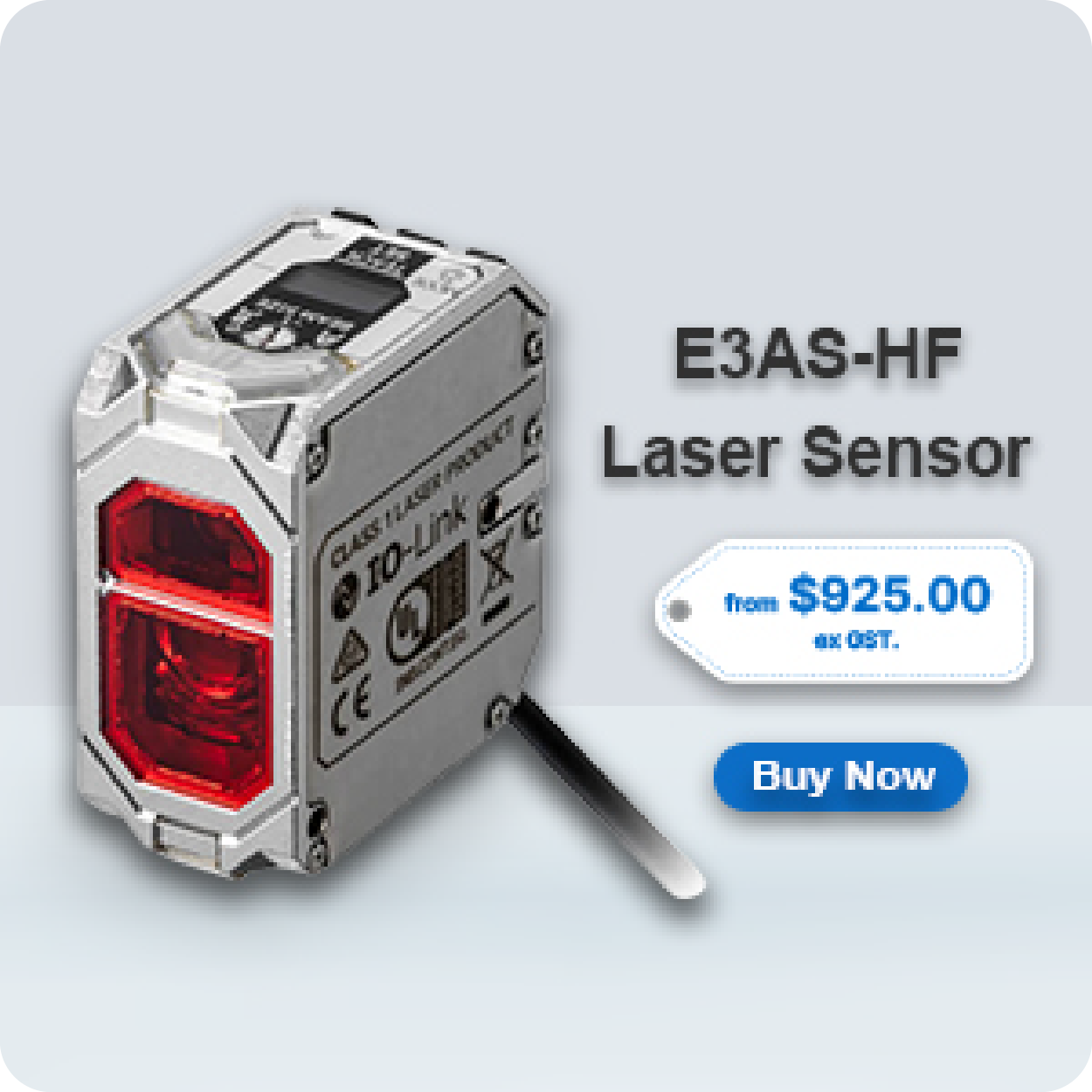 E3AS-HF Laser Sensor E3AS-HF Laser Sensor